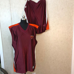 Vintage Virginia Tech Jersey Shirt Shorts Starter
